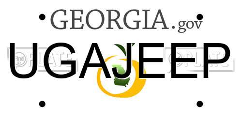 UGAJEEP Georgia License Plate