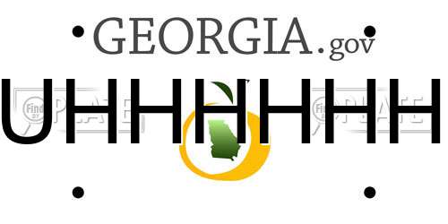 UHHHHHH Georgia License Plate