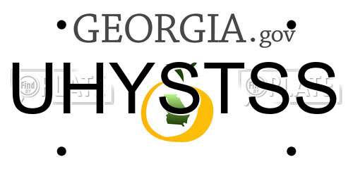 UHYSTSS Georgia License Plate