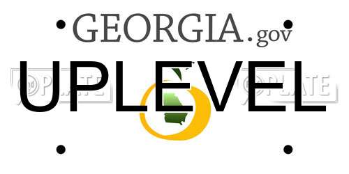 UPLEVEL Georgia License Plate