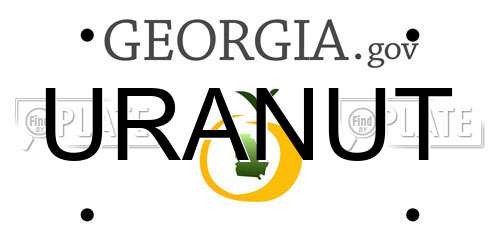 URANUT Georgia License Plate