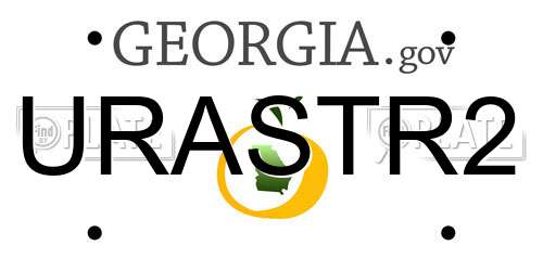 URASTR2 Georgia License Plate