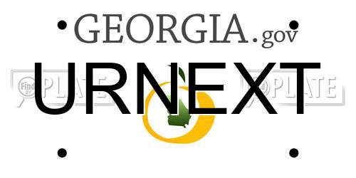 URNEXT Georgia License Plate