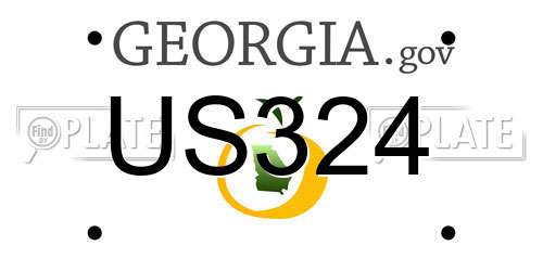 US324 Georgia License Plate
