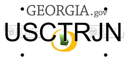 USCTRJN Georgia License Plate