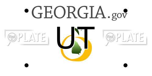 UT Georgia License Plate