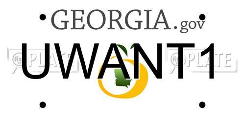 UWANT1 Georgia License Plate
