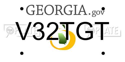 V32TGT Georgia License Plate