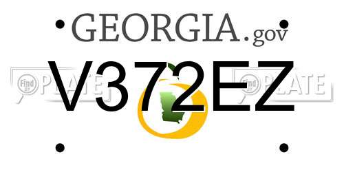 V372EZ Georgia License Plate