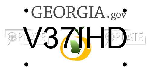 V37IHD Georgia License Plate