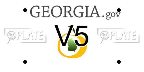 V5 Georgia License Plate