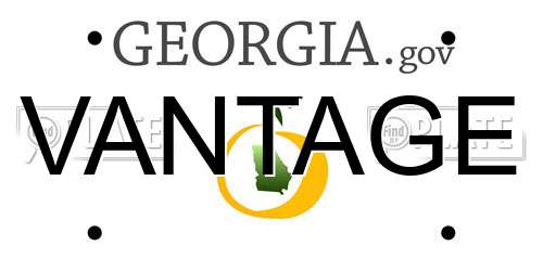 VANTAGE Georgia License Plate