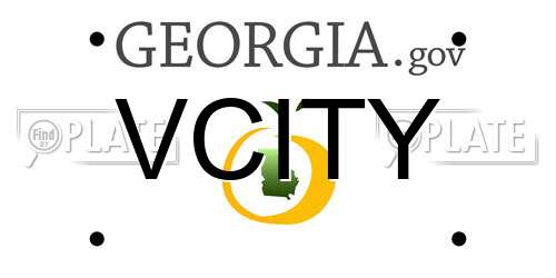 VCITY Georgia License Plate