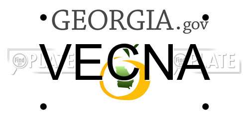 VECNA Georgia License Plate