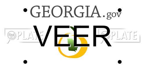 VEER Georgia License Plate