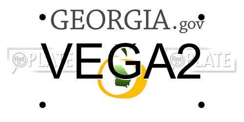 VEGA2 Georgia License Plate