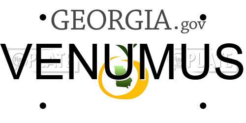 VENUMUS Georgia License Plate