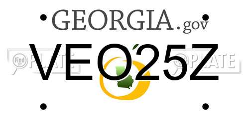 VEO25Z Georgia License Plate
