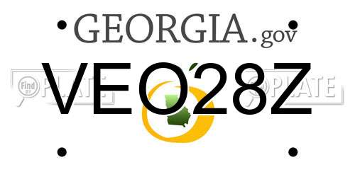 VEO28Z Georgia License Plate