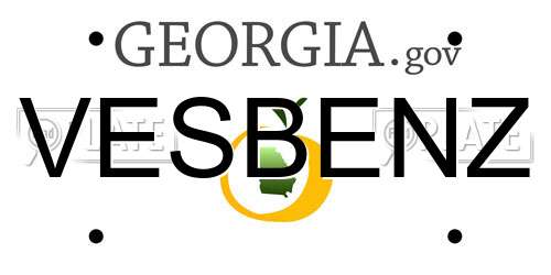 VESBENZ Georgia License Plate