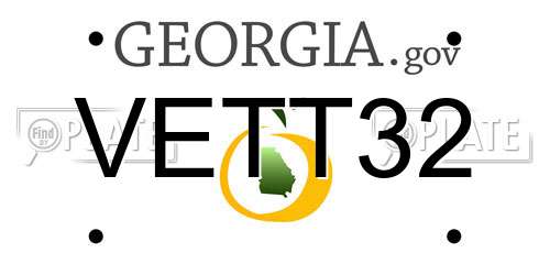 VETT32 Georgia License Plate
