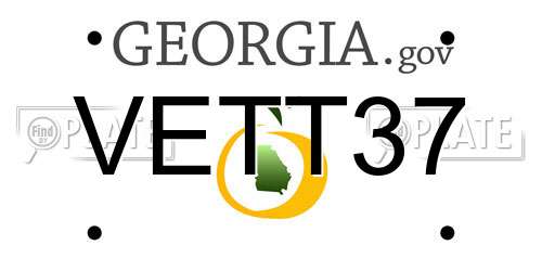 VETT37 Georgia License Plate