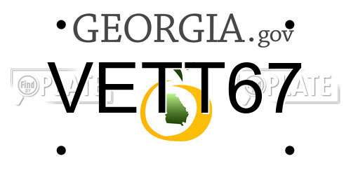 VETT67 Georgia License Plate