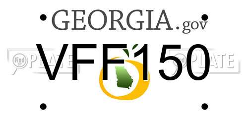 VFF150 Georgia License Plate