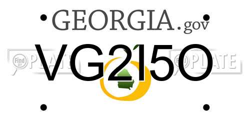 VG2I5O Georgia License Plate