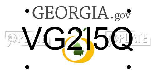 VG2I5Q Georgia License Plate