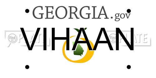 VIHAAN Georgia License Plate