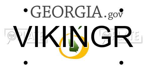 VIKINGR Georgia License Plate