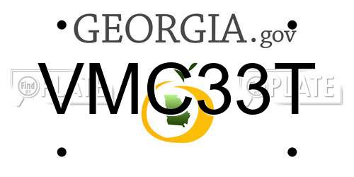 VMC33T Georgia License Plate