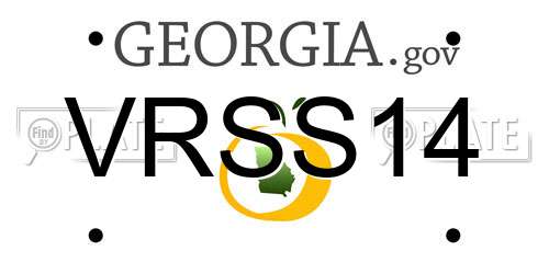 VRSS14 Georgia License Plate