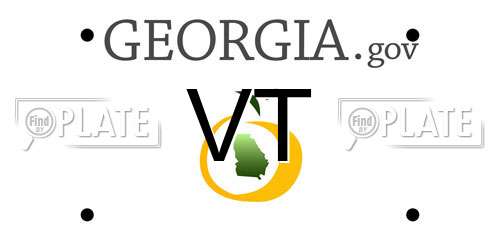 VT Georgia License Plate