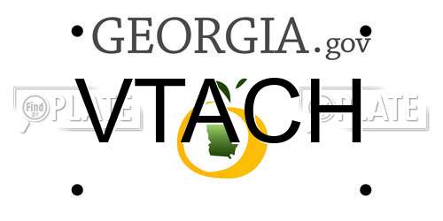 VTACH Georgia License Plate