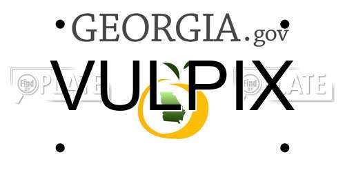 VULPIX Georgia License Plate