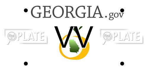 VV Georgia License Plate