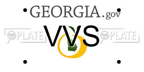VVS Georgia License Plate
