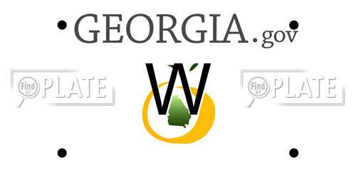 W Georgia License Plate
