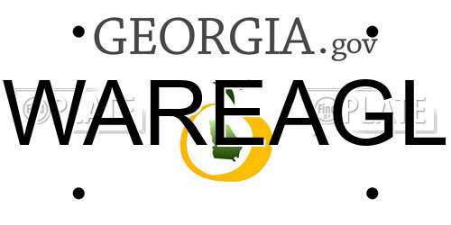 WAREAGL Georgia License Plate