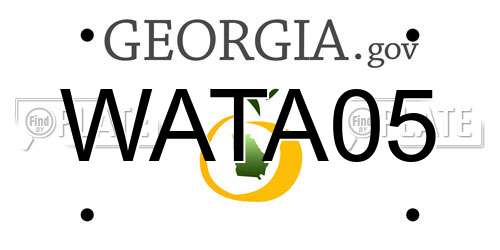 WATA05 Georgia License Plate