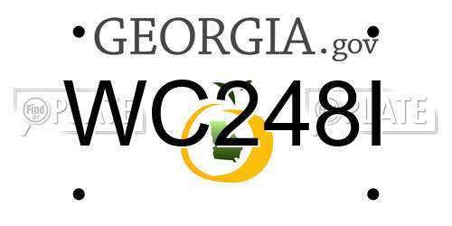 WC248I Georgia License Plate