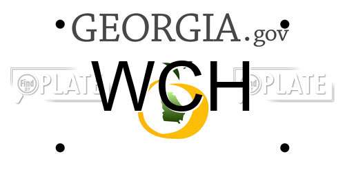 WCH Georgia License Plate