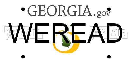WEREAD Georgia License Plate