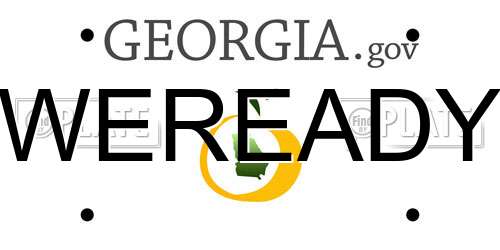 WEREADY Georgia License Plate