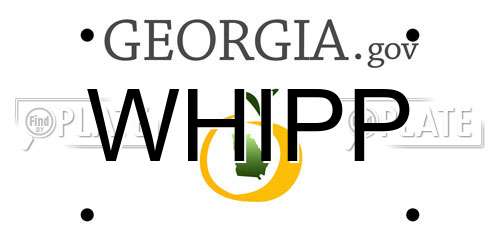 WHIPP Georgia License Plate
