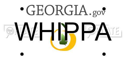WHIPPA Georgia License Plate