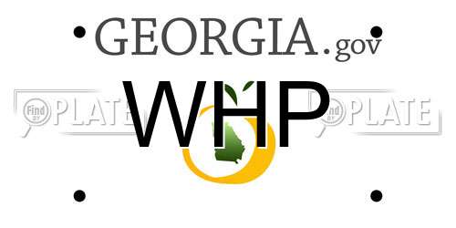 WHP Georgia License Plate
