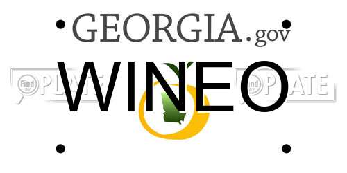 WINEO Georgia License Plate